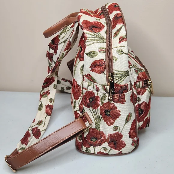 Signare Tapestry Backpack – Poppy Floral Print - Picture 2 of 10